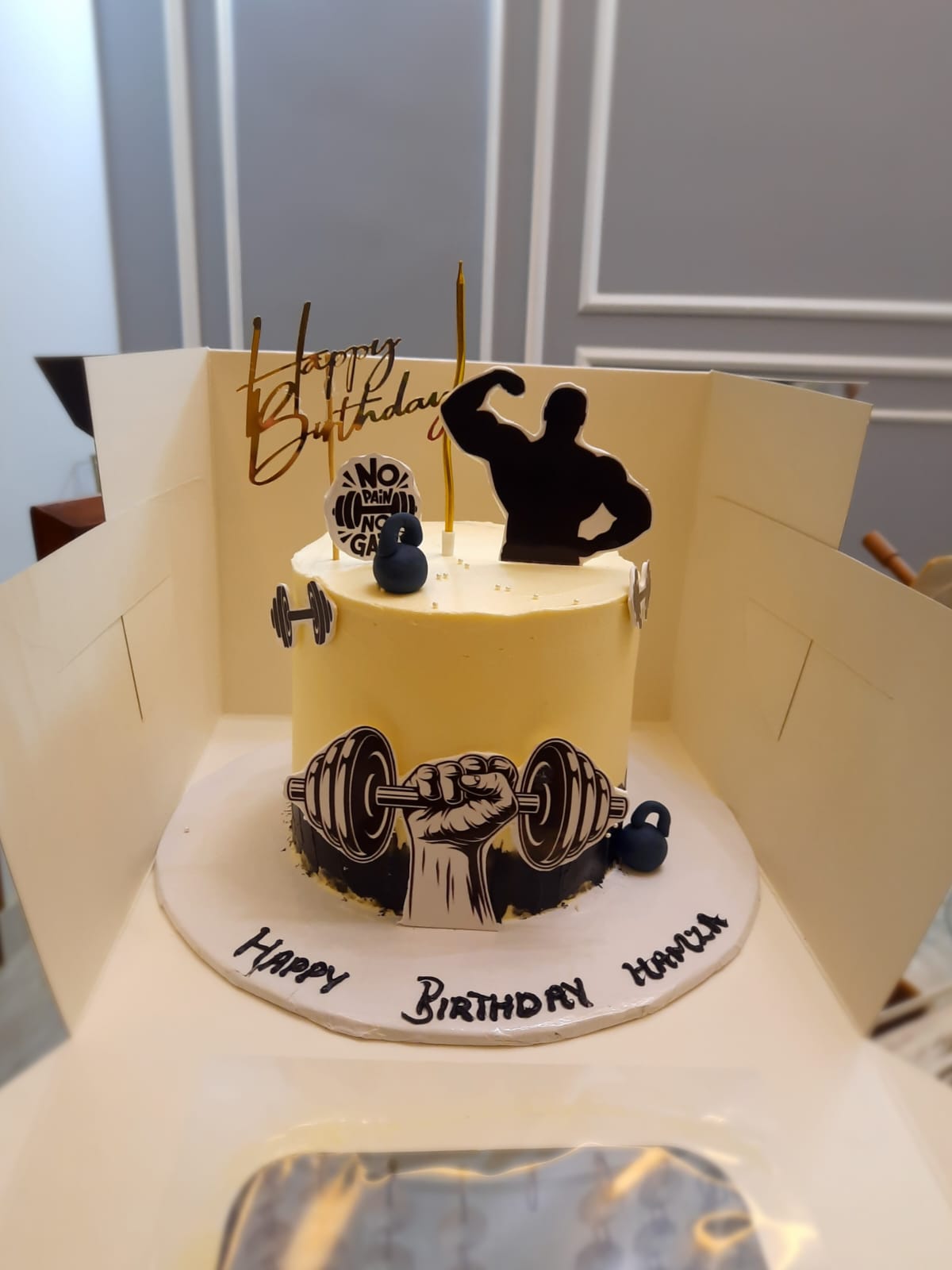 WhatsApp Image 2026-04-19 at 13.16.44 (1) Gym Birthday Cake - Image 1